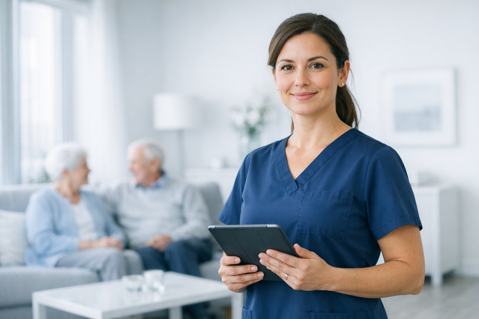 A care coordinator working with Agely